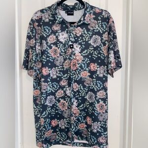 Bad Birdie Dark Floral Button Down Shirt